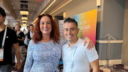 Kyle Summerford and AADOM President Heather Colicchio at the 2023 AADOM Conference in Orlando Kyle Summerford and AADOM President Heather Colicchio at the 2023 AADOM Conference in Orlando