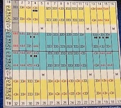 Figure 2: Pre-op periodontal charting Figure 2: Pre-op periodontal charting