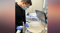 Eric Hurtte, DMD, assists the infection control coordinator in his practice by disinfecting some equipment. Eric Hurtte, DMD, assists the infection control coordinator in his practice by disinfecting some equipment.