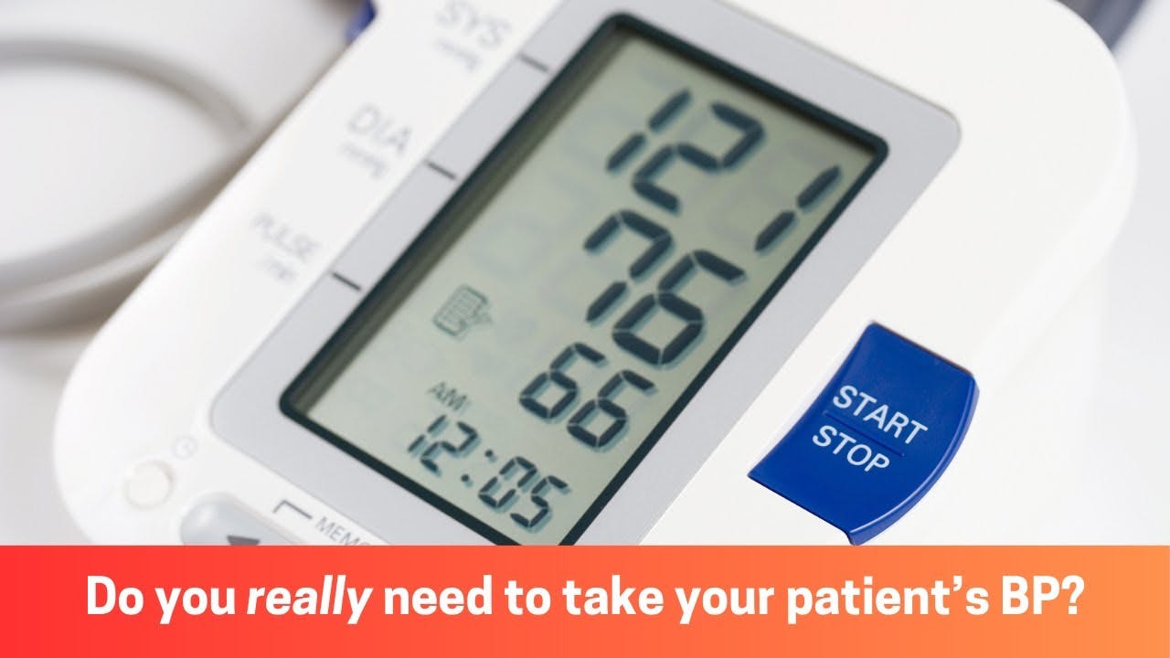 Do dentists really need to take blood pressure?