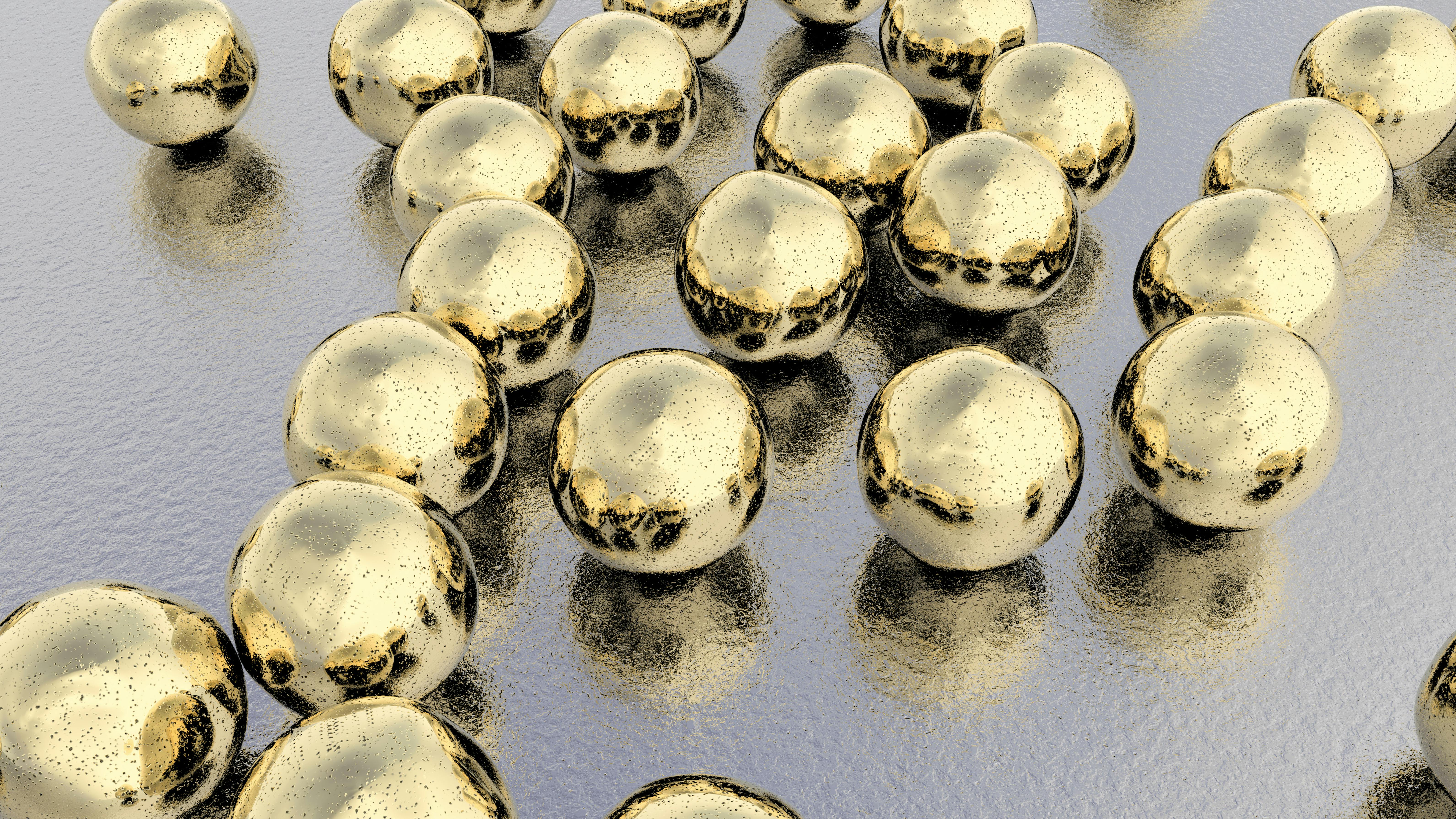 Conceptual illustration of gold nanoparticles