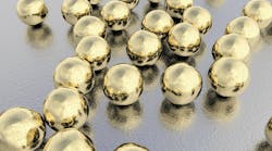 Conceptual illustration of gold nanoparticles Conceptual illustration of gold nanoparticles