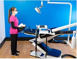 The patient chair should be able to raise high enough to get the oral cavity to elbow height with the forearm in neutral. The patient chair should be able to raise high enough to get the oral cavity to elbow height with the forearm in neutral.