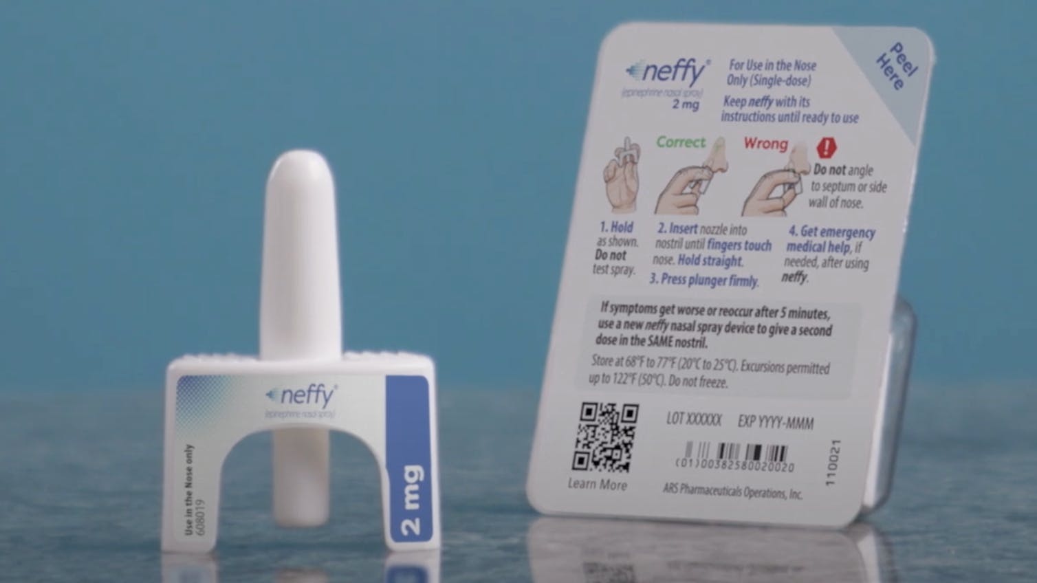 The neffy device shown in a screenshot from a video provided by the company. (Provided by MedAssent DDS.)