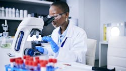 person doing medical research person doing medical research