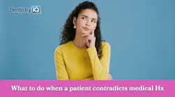 When patients contradict what they documented in their medical history