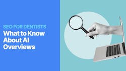 Hand with magnifying glass popping out of laptop screen Hand with magnifying glass popping out of laptop screen