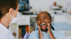 Dental patient accepting treatment Dental patient accepting treatment