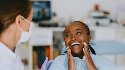 Dental patient accepting treatment Dental patient accepting treatment