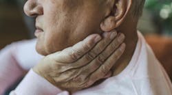 Man with head and neck pain Man with head and neck pain