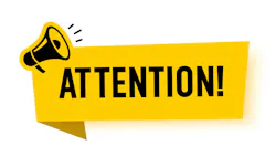 'Attention!' banner announcement