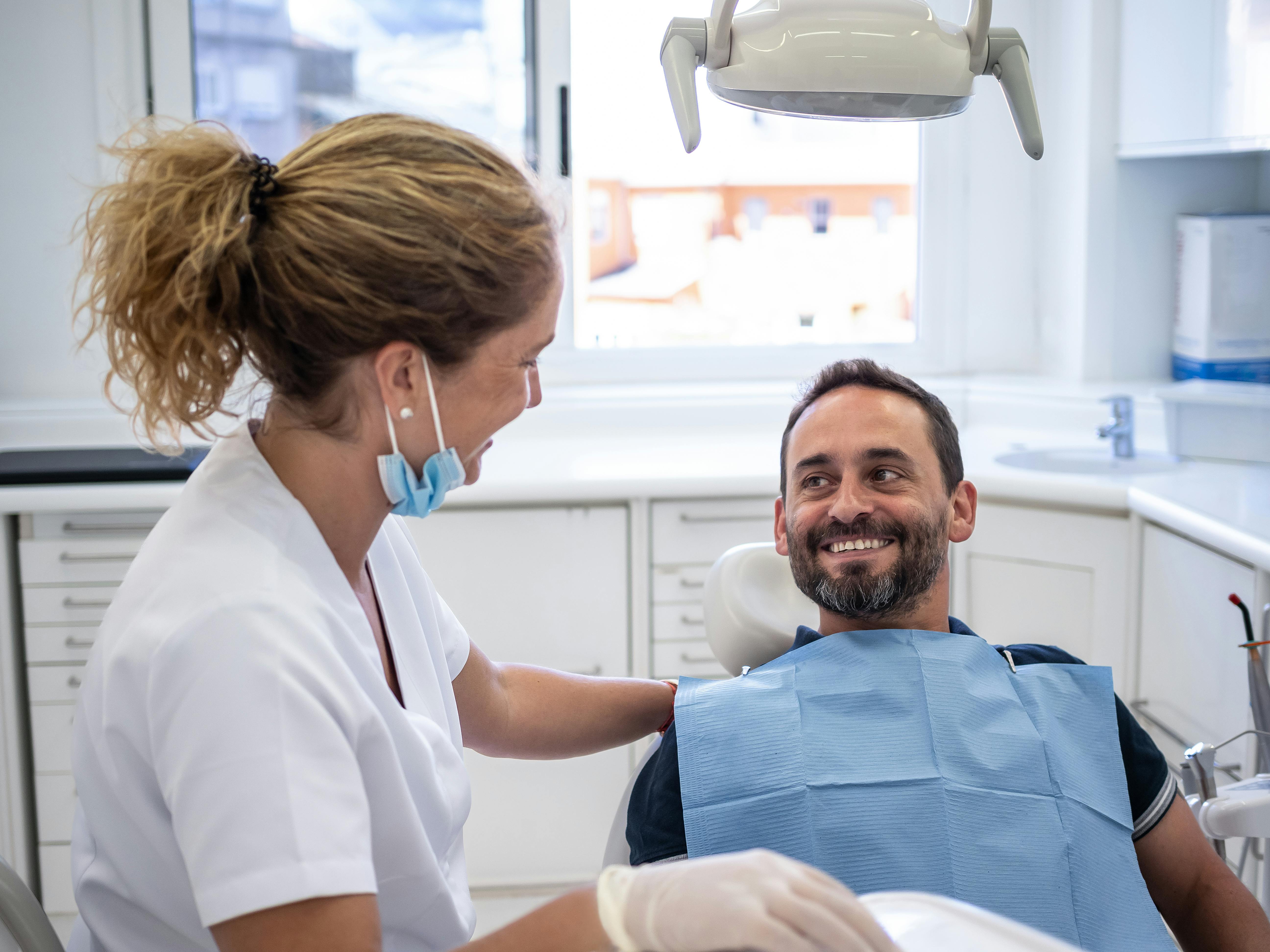 dental patient recieving care